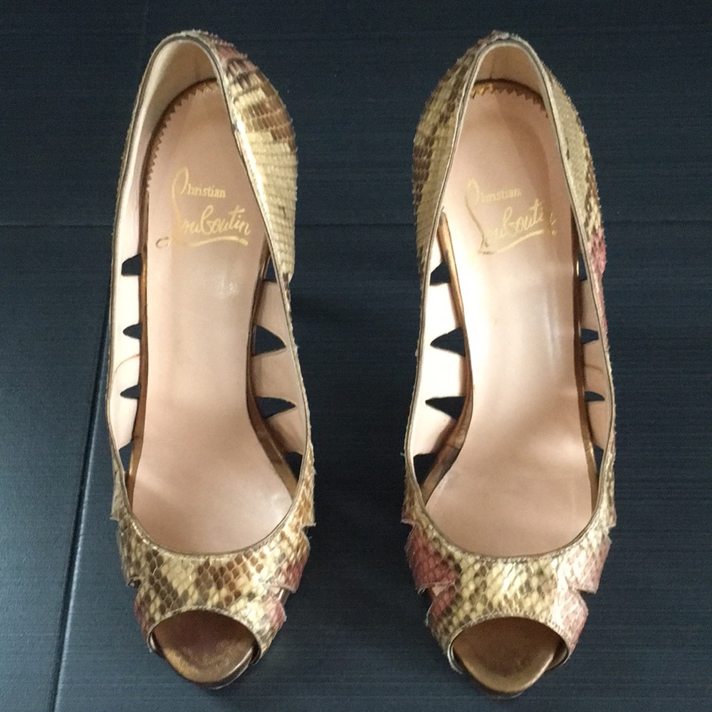 Christian Louboutin Peep Toe Pumps